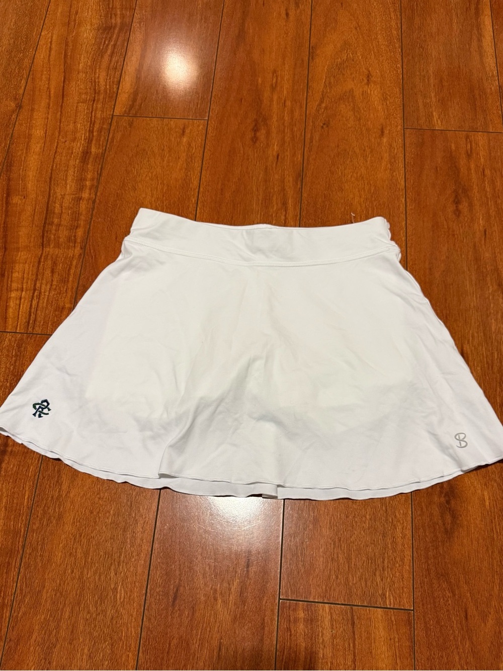 Sofi ella White Women's Skort with Subtle Logo